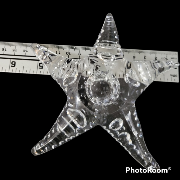 Cristal D'Arques Starfish Candle Holders Set Of 2 - Picture 8 of 9